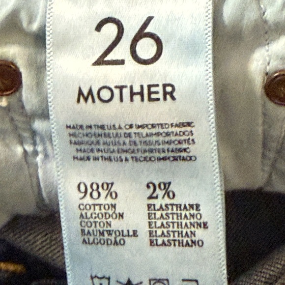 MOTHER Skinny Blue Denim Jeans -size 26 - Picture 11 of 16
